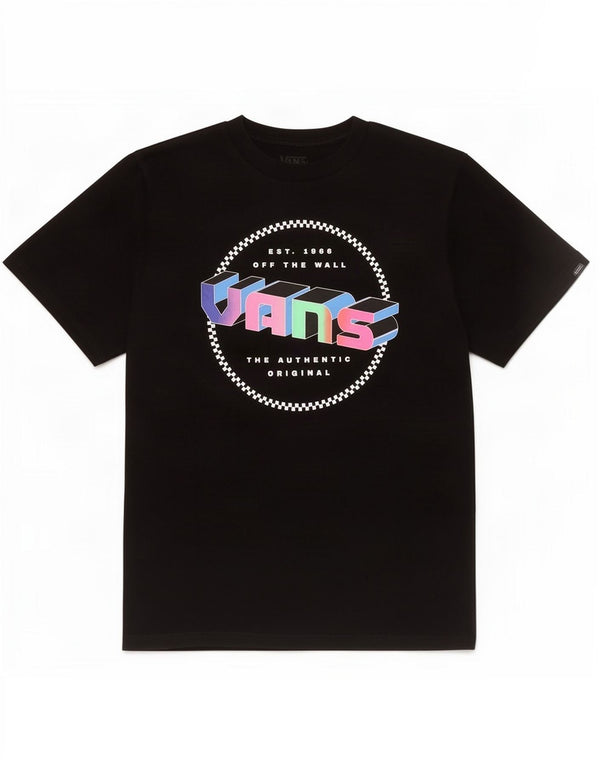 Vans Boys Classic Fit Graphic T-Shirt Top 14-15 Years XL Black Cotton
