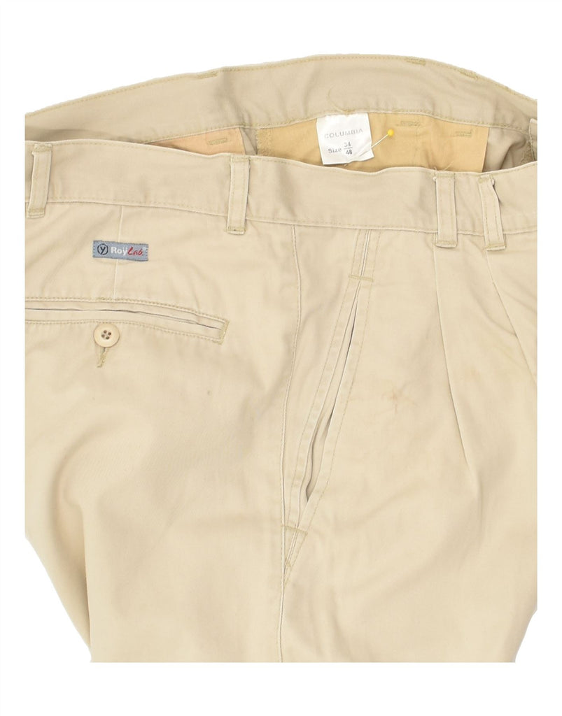 ROY ROGERS Mens Pegged Chino Shorts W34 Large Beige Cotton | Vintage Roy Rogers | Thrift | Second-Hand Roy Rogers | Used Clothing | Messina Hembry 