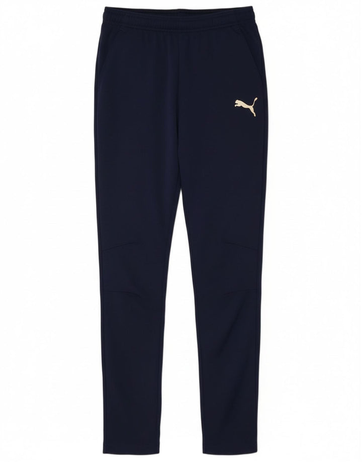 Puma Boys Tracksuit Trousers 15-16 Years  Navy Blue Polyester