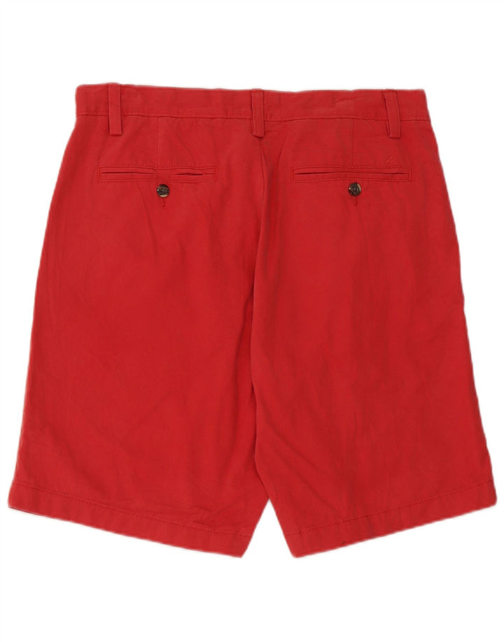 Nautica Mens Chino Shorts W32 Medium Red Cotton