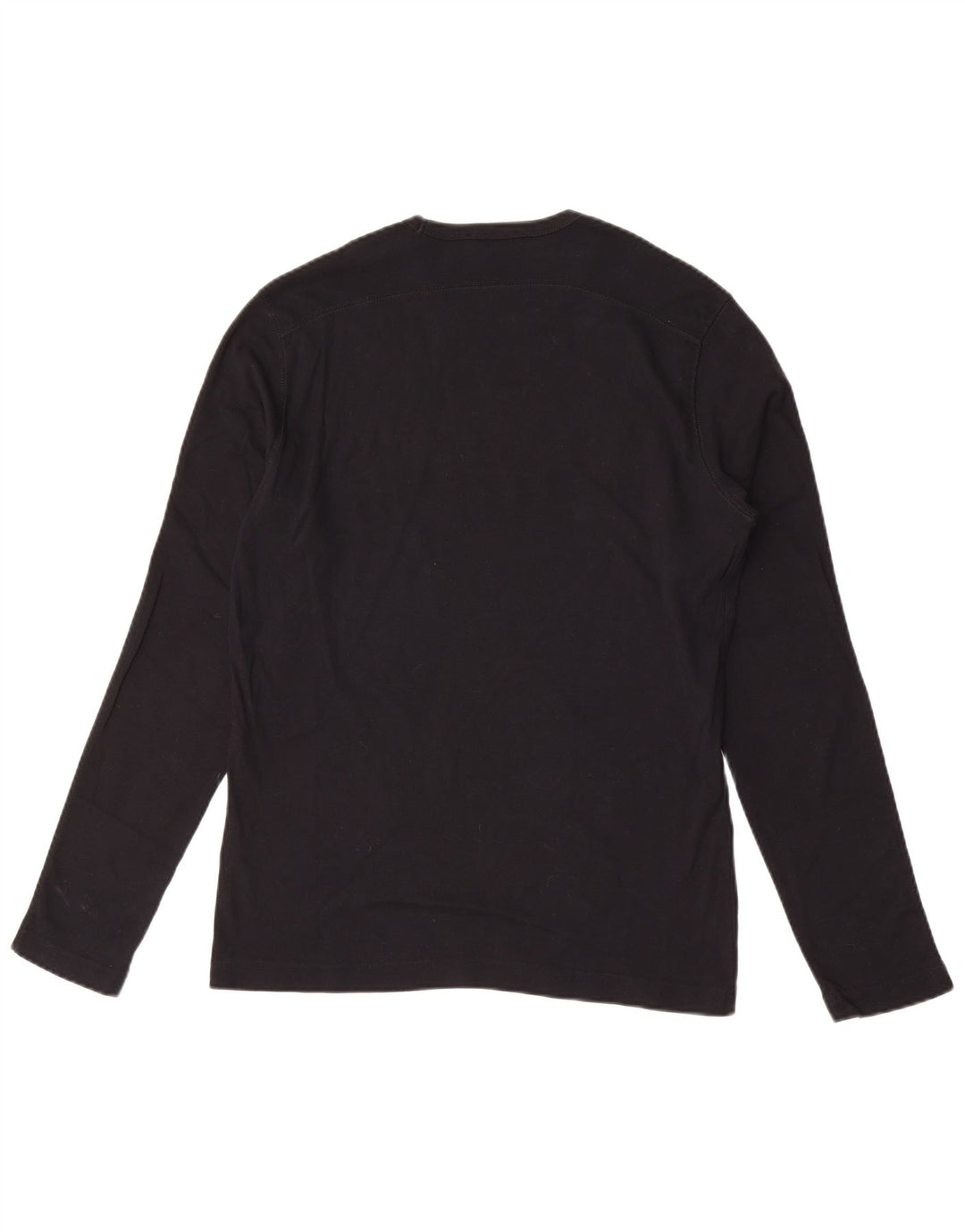 Gas Mens Graphic Top Long Sleeve Large Black Cotton