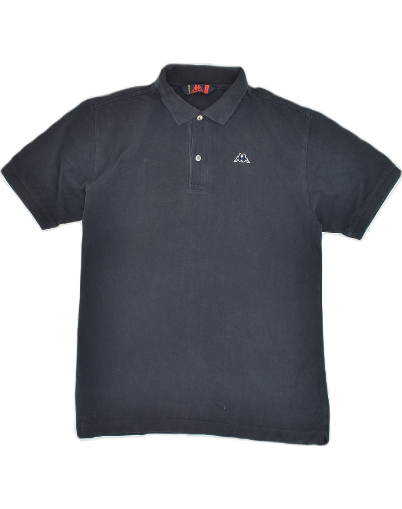 KAPPA Mens Polo Shirt Medium Navy Blue Cotton | Vintage Kappa | Thrift | Second-Hand Kappa | Used Clothing | Messina Hembry 