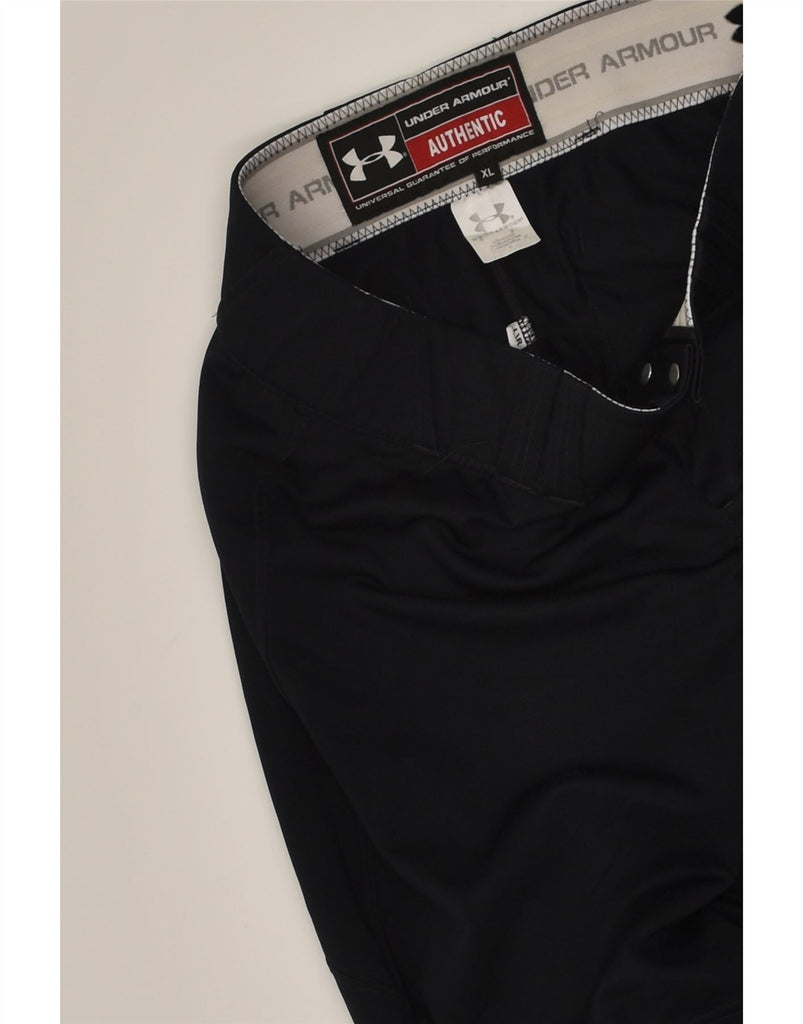 UNDER ARMOUR Womens Capri Trousers W36 L20 XL Black Polyester | Vintage Under Armour | Thrift | Second-Hand Under Armour | Used Clothing | Messina Hembry 