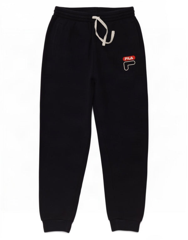 Fila Mens Tracksuit Trousers Joggers Small Navy Blue Cotton