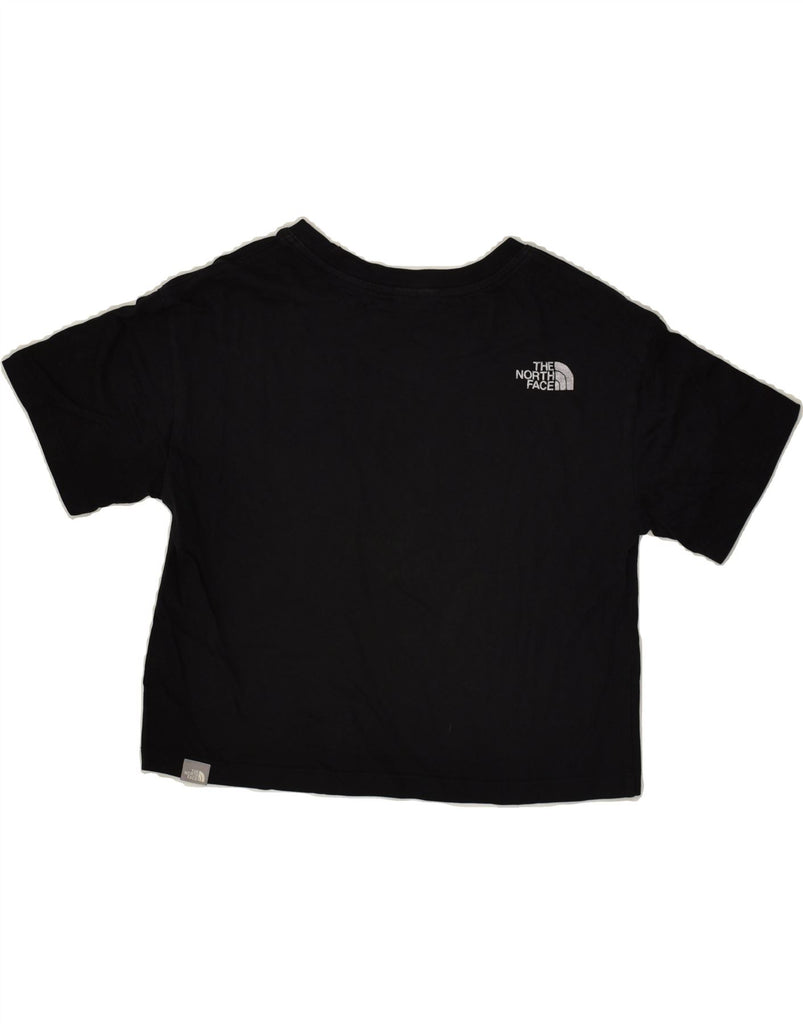 THE NORTH FACE Womens Crop Graphic T-Shirt Top UK 6 XS Black Cotton | Vintage The North Face | Thrift | Second-Hand The North Face | Used Clothing | Messina Hembry 