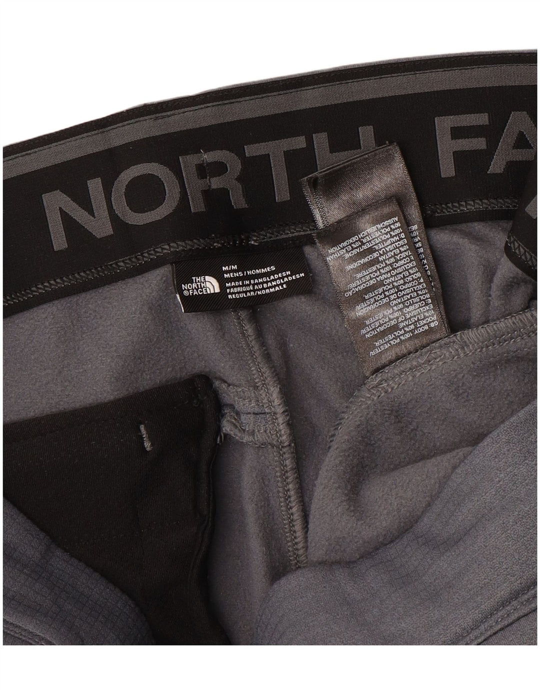 THE NORTH FACE Mens Tracksuit Trousers Joggers Medium  Grey Colourblock