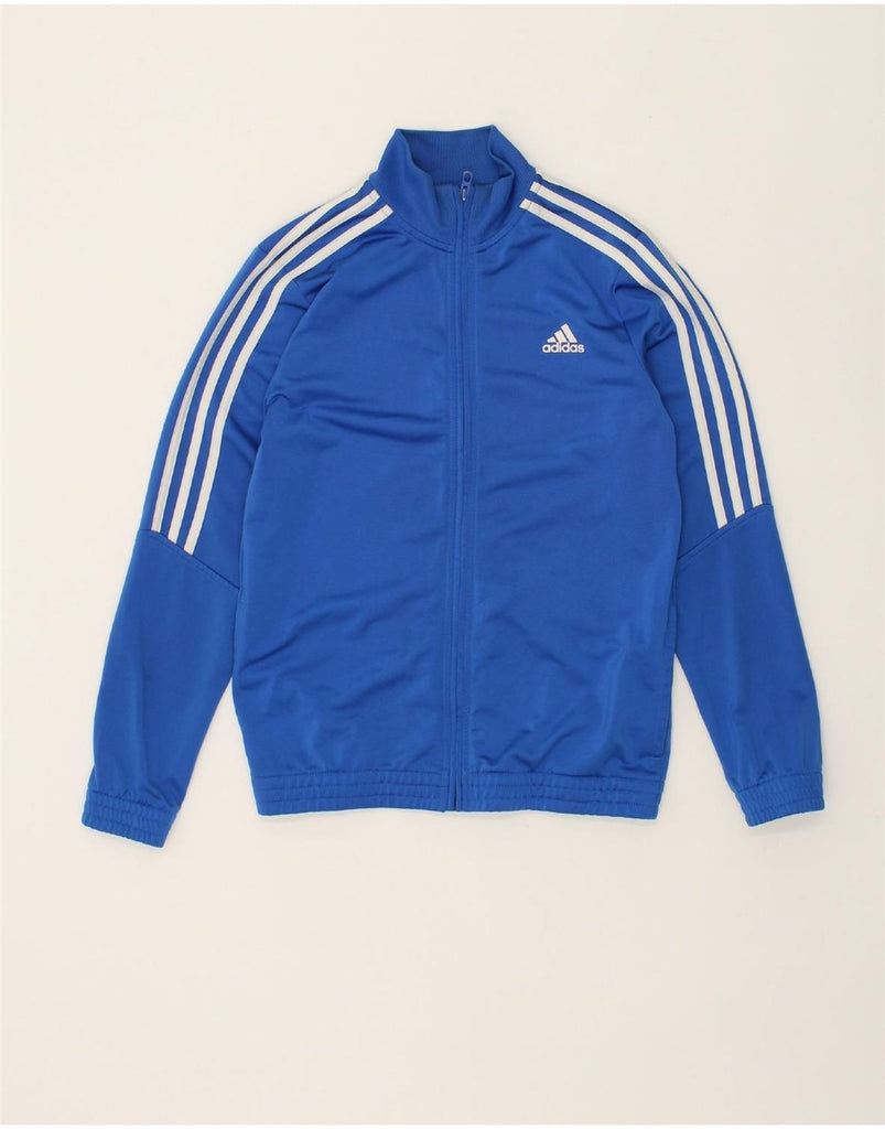 ADIDAS Boys Tracksuit Top Jacket 13-14 Years Blue Polyester | Vintage Adidas | Thrift | Second-Hand Adidas | Used Clothing | Messina Hembry 