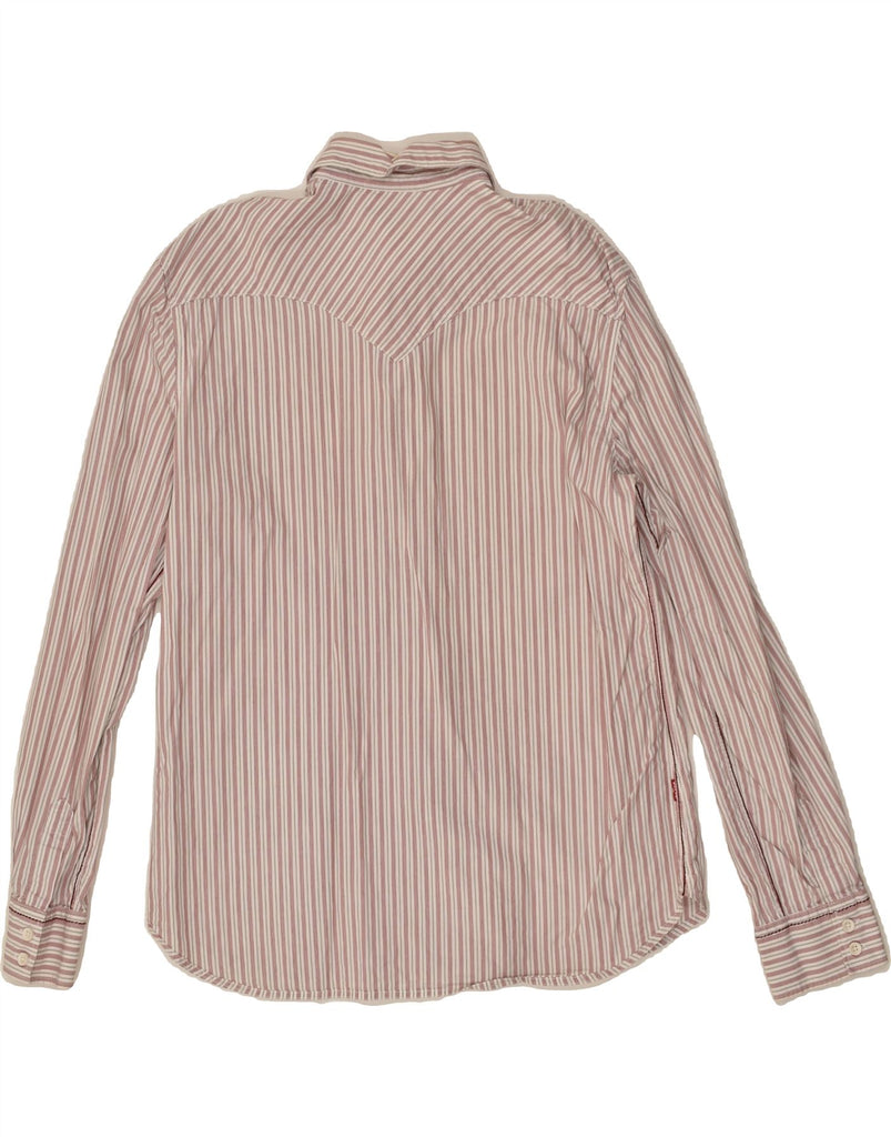 LEVI'S Mens Shirt Large Pink Striped Cotton | Vintage Levi's | Thrift | Second-Hand Levi's | Used Clothing | Messina Hembry 