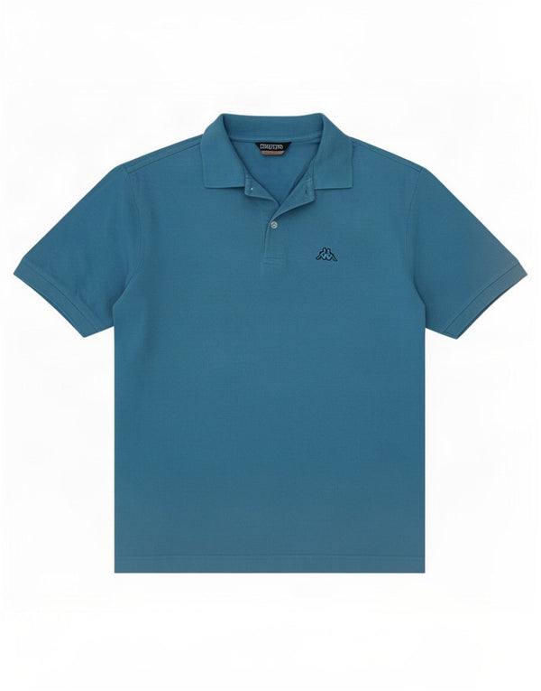 Kappa Mens Polo Shirt XL Blue Cotton