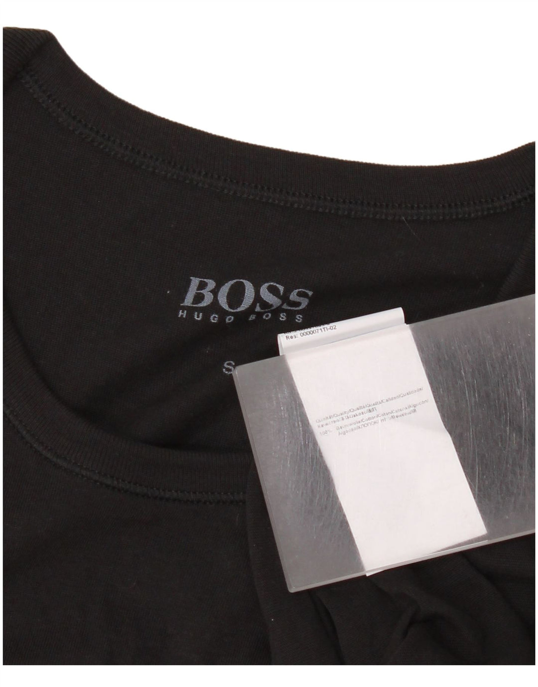 Hugo Boss Mens T-Shirt Top Small Black Cotton