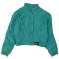 Sergio Tacchini Womens Loose Fit Crop Padded Jacket IT 42 Medium Turquoise