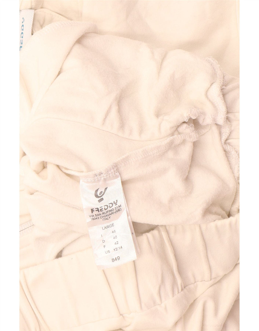 Freddy Womens Tracksuit Top Jacket IT 46 Large White Colourblock Cotton