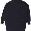 Marks & Spencer Womens Turtle Neck Jumper Sweater UK 16 Large Navy Blue