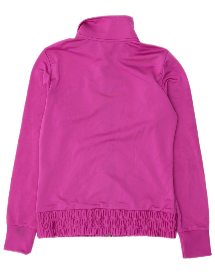 Puma Womens Tracksuit Top Jacket UK 10 Small Pink Polyester