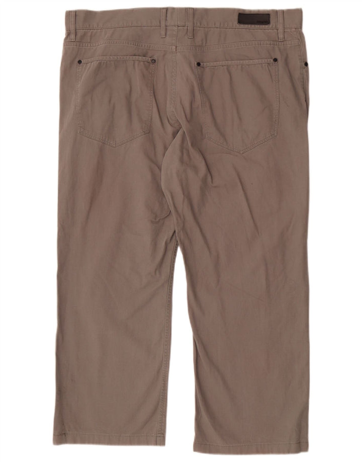 Marks & Spencer Mens Autograph Straight Cropped Trousers W40 L25 Grey