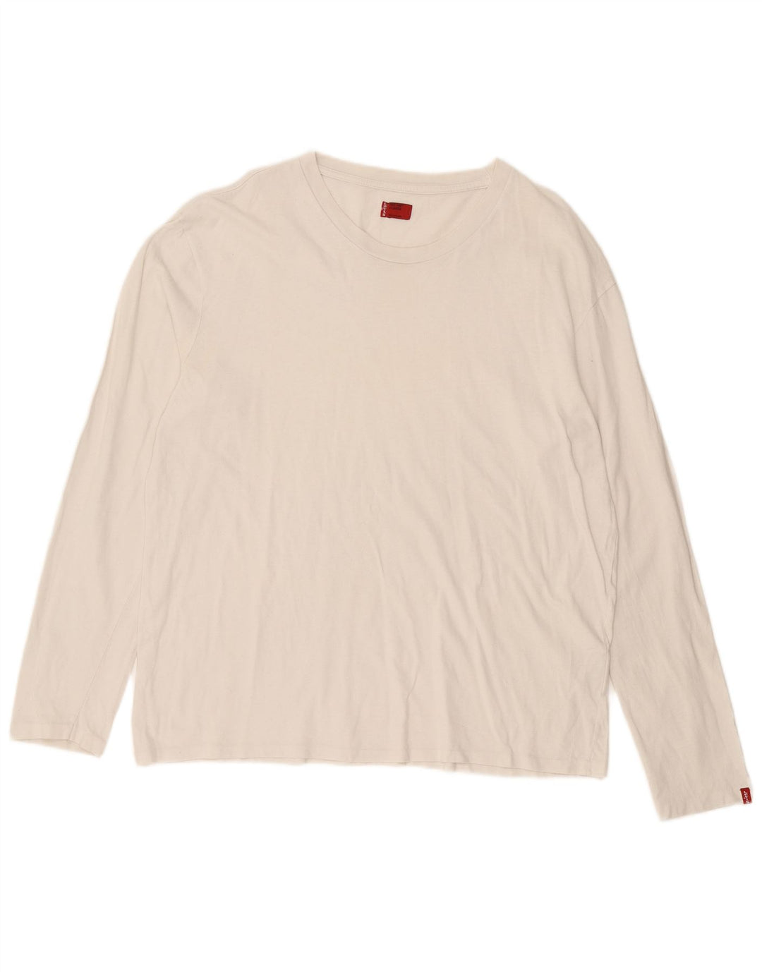 Levi's Mens Top Long Sleeve XL White Cotton