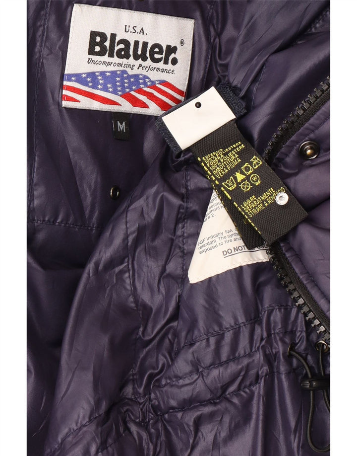 Blauer Womens Padded Jacket UK 14 Medium Purple Polyester