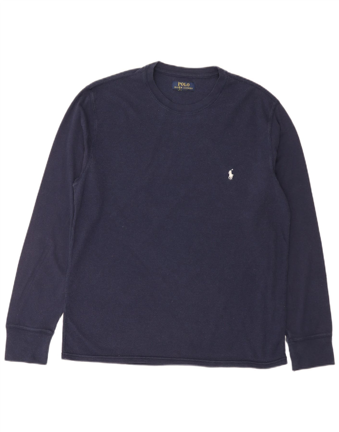 Polo Ralph Lauren Mens Top Long Sleeve Medium Navy Blue