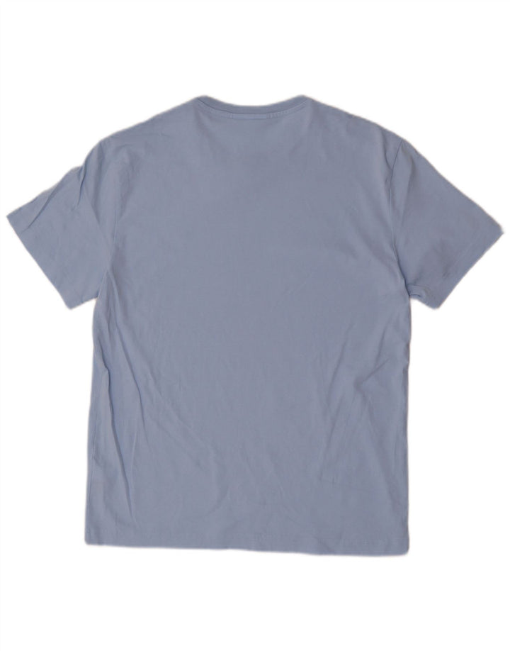 Lacoste Mens Regular Fit T-Shirt Top Size 4 Medium Blue Cotton