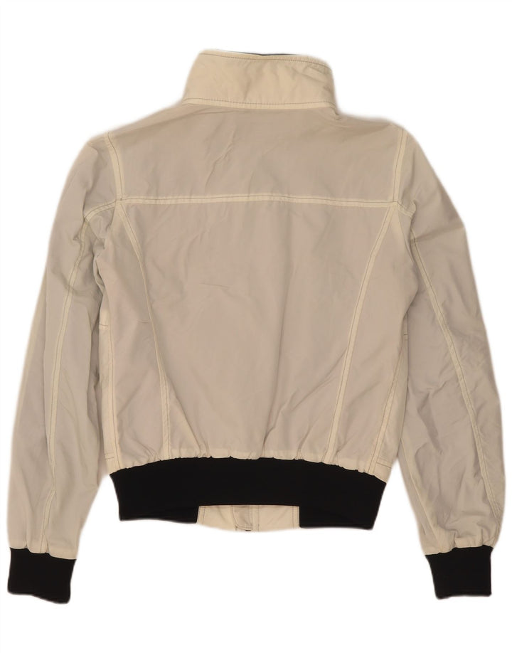 Refrigiwear Womens Cruz Bomber Jacket UK 14 Large White Colourblock Nylon