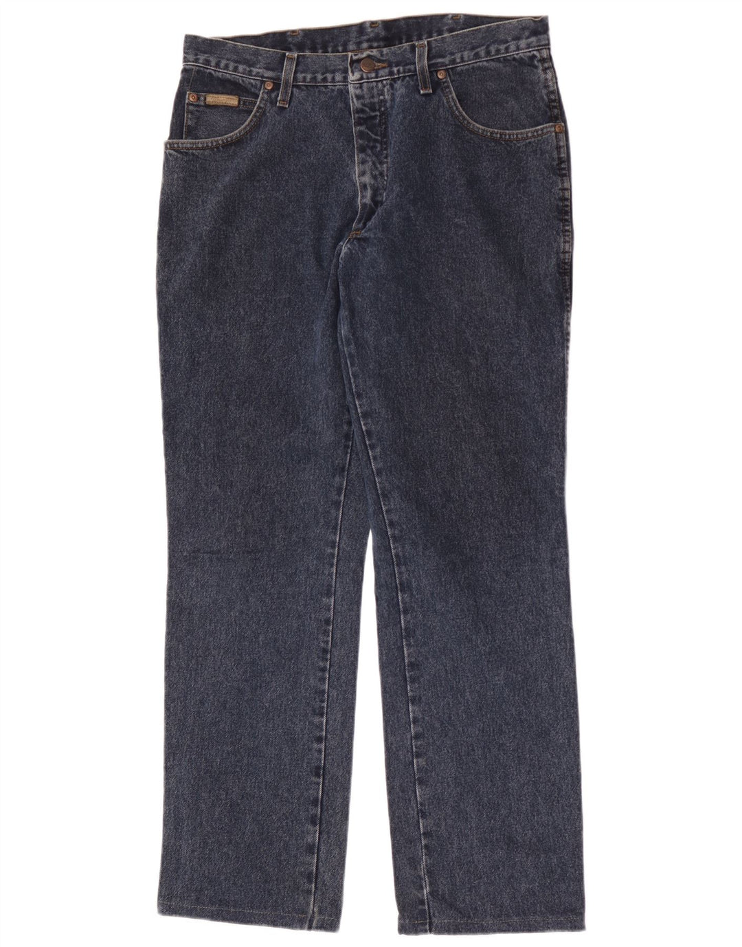 Wrangler Mens Texas Straight Jeans W34 L32 Blue Cotton