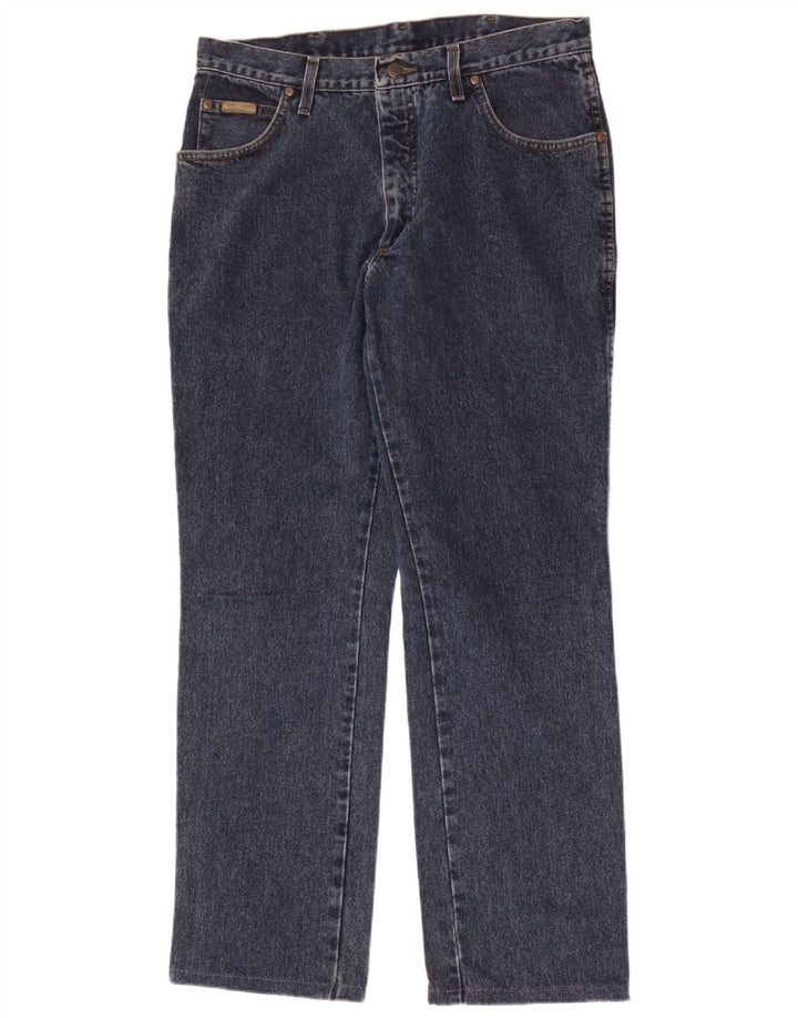 Wrangler Mens Texas Straight Jeans W34 L32 Blue Cotton