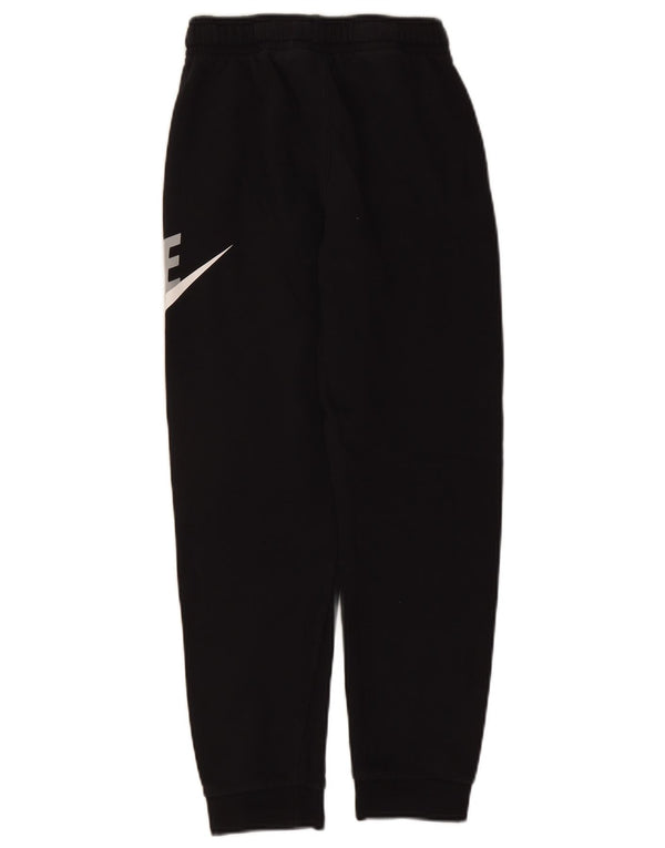 Nike Boys Graphic Tracksuit Trousers Joggers 12-13 Years Large Black Cotton