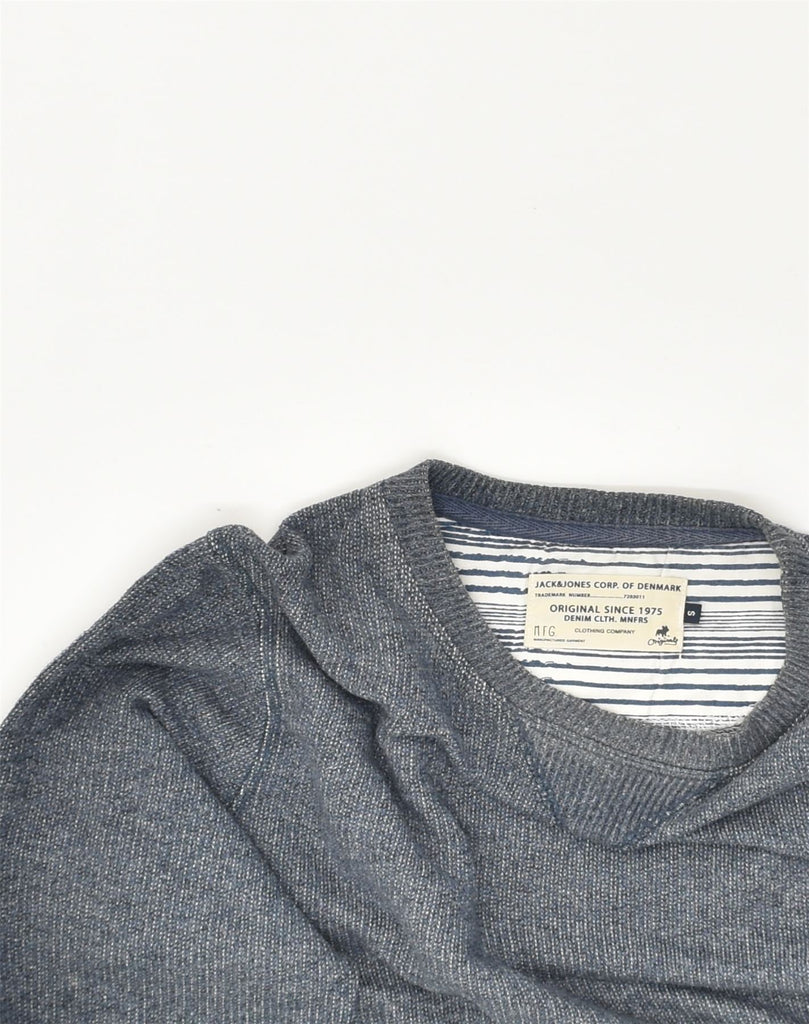 JACK & JONES Mens Sweatshirt Jumper Small Grey Cotton | Vintage Jack & Jones | Thrift | Second-Hand Jack & Jones | Used Clothing | Messina Hembry 