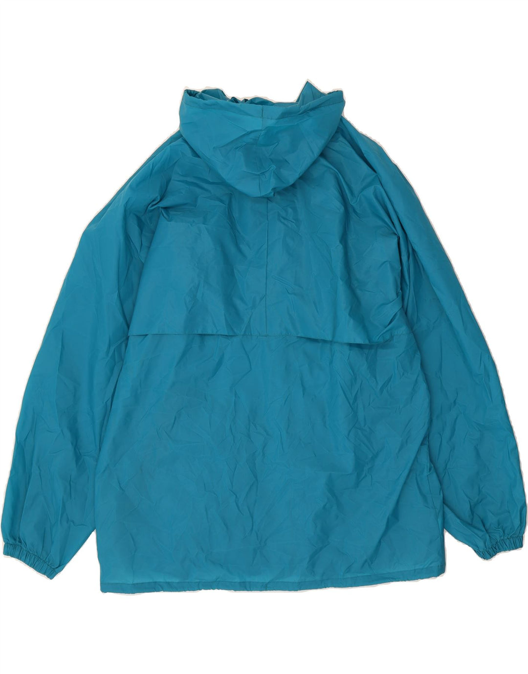 K-WAY Mens Hooded Rain Jacket UK 42 XL Blue Vintage K-Way and Second-Hand K-Way from Messina Hembry 