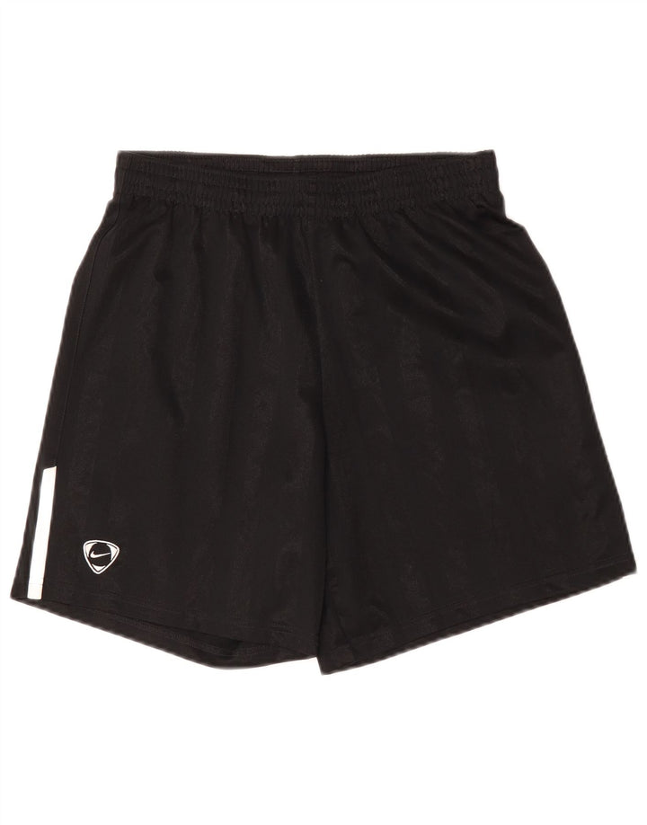 Nike Boys Sport Shorts 13-14 Years XL Black Striped Polyester