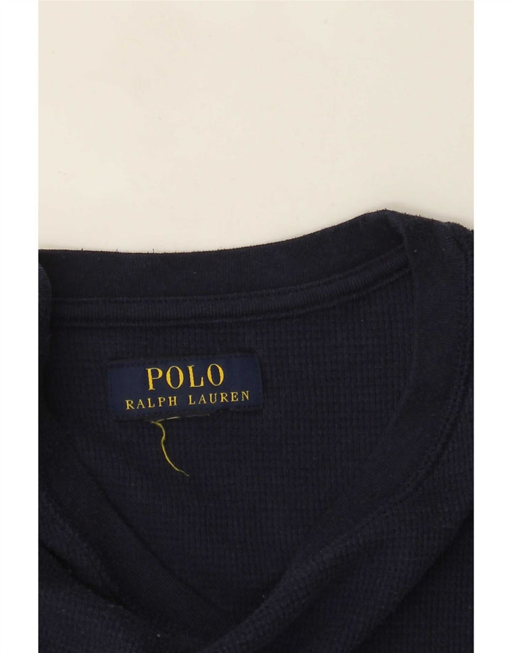 Polo Ralph Lauren Mens Top Long Sleeve Medium Navy Blue