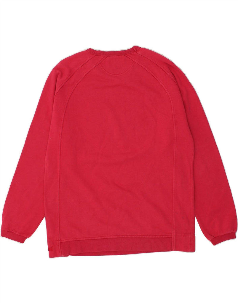 CHAMPION Womens Graphic Sweatshirt Jumper UK 14 Medium Pink | Vintage Champion | Thrift | Second-Hand Champion | Used Clothing | Messina Hembry 