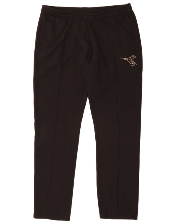 Diadora Womens Tracksuit Trousers UK 20 2XL Black Cotton