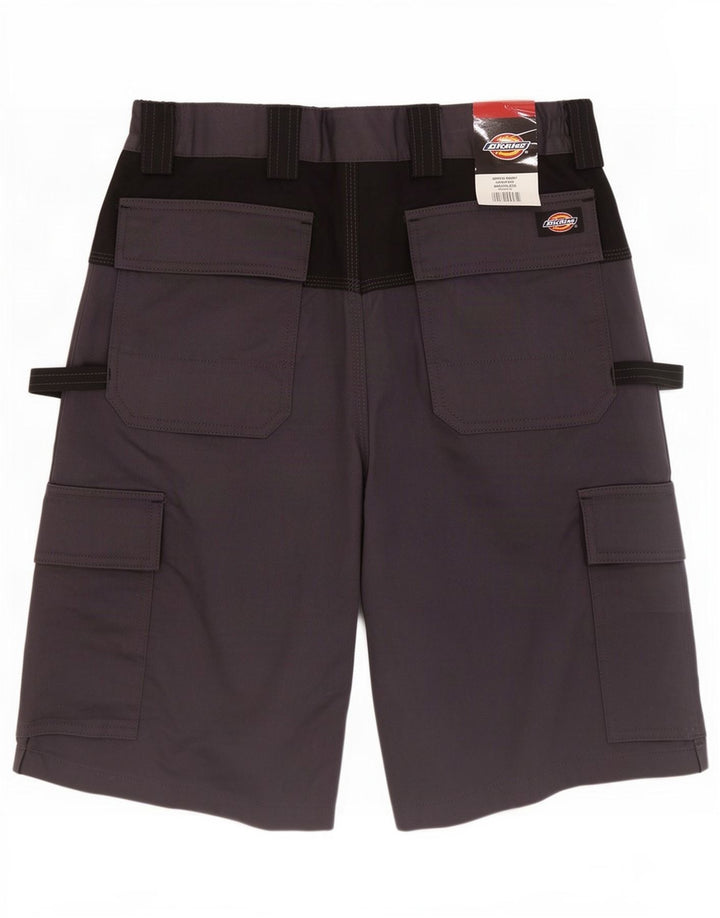 Dickies Mens Cargo Shorts W32 Medium Grey Colourblock Cotton