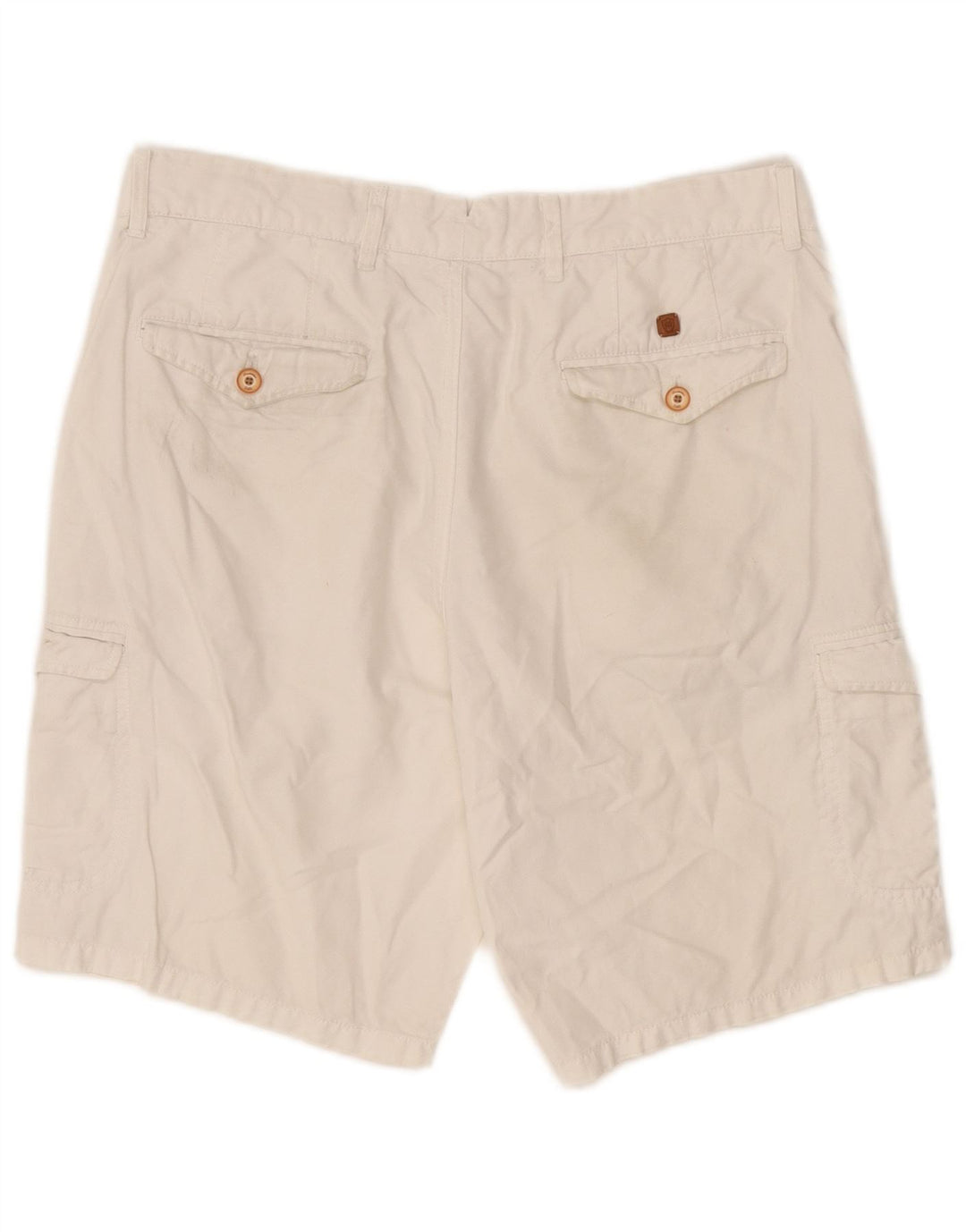 Massimo Dutti Mens Cargo Shorts EU 42 Large W32  White