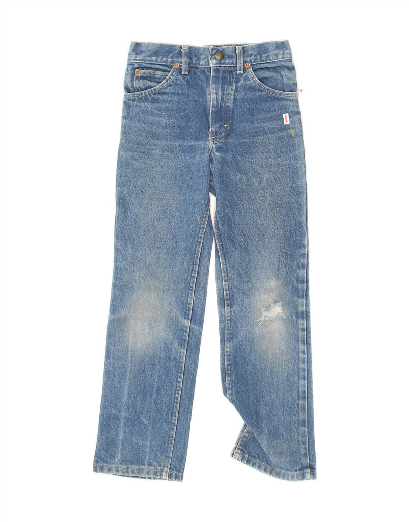 LEE Boys Straight Jeans 7-8 Years W24 L24  Blue Cotton | Vintage Lee | Thrift | Second-Hand Lee | Used Clothing | Messina Hembry 