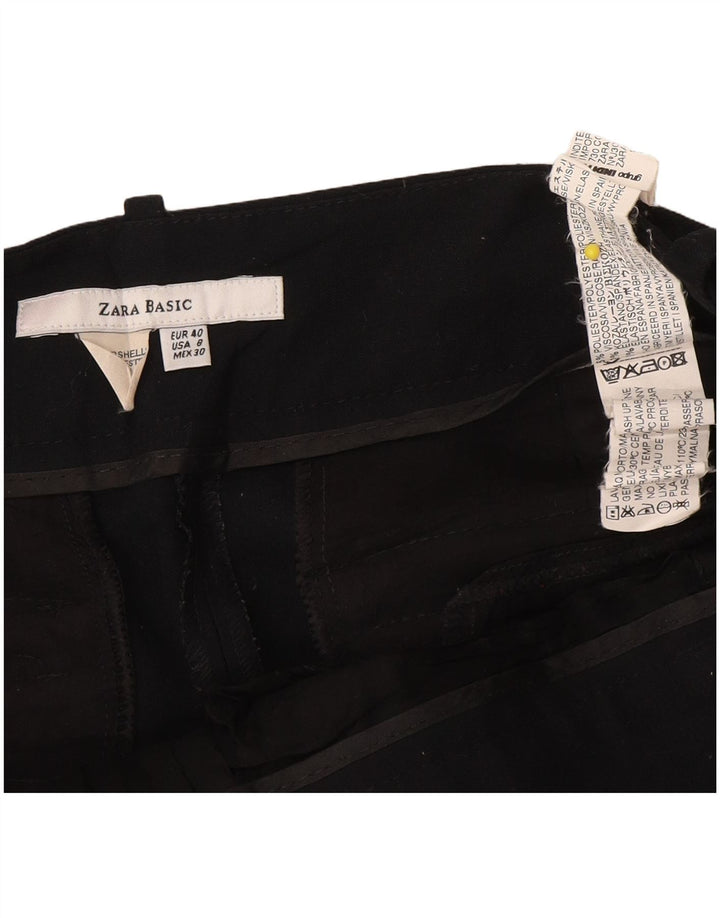 Zara Womens Bootcut Chino Trousers EU 40 Medium W30 L28 Black Polyester