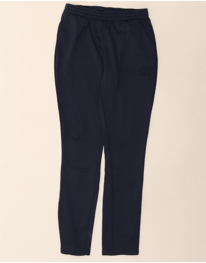 Umbro Mens Graphic Tracksuit Trousers Medium  Navy Blue Polyester