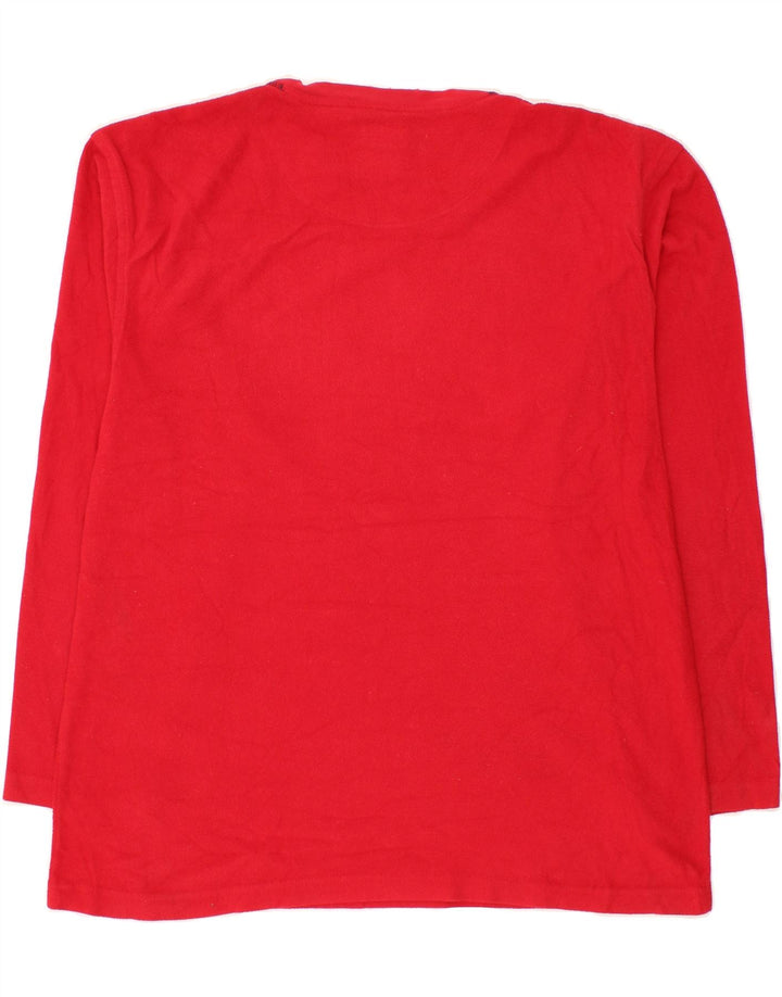 IZOD Mens Fleece Jumper Large Red Polyester Vintage Izod and Second-Hand Izod from Messina Hembry 