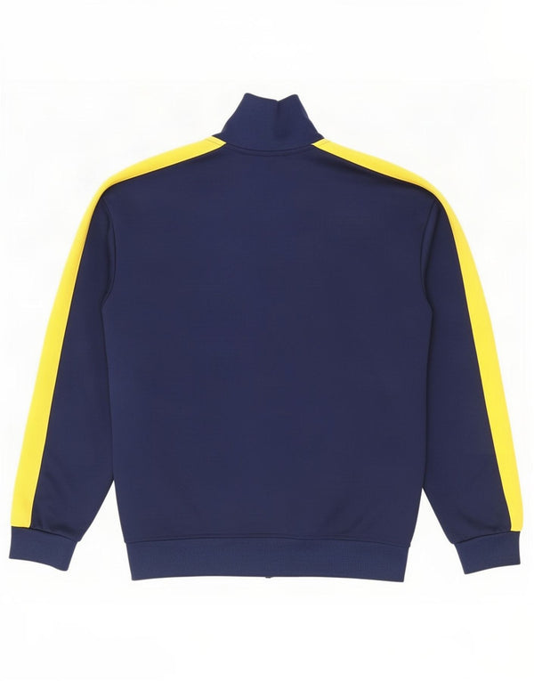 Diesel Mens Tracksuit Top Jacket Medium Navy Blue Colourblock Polyester