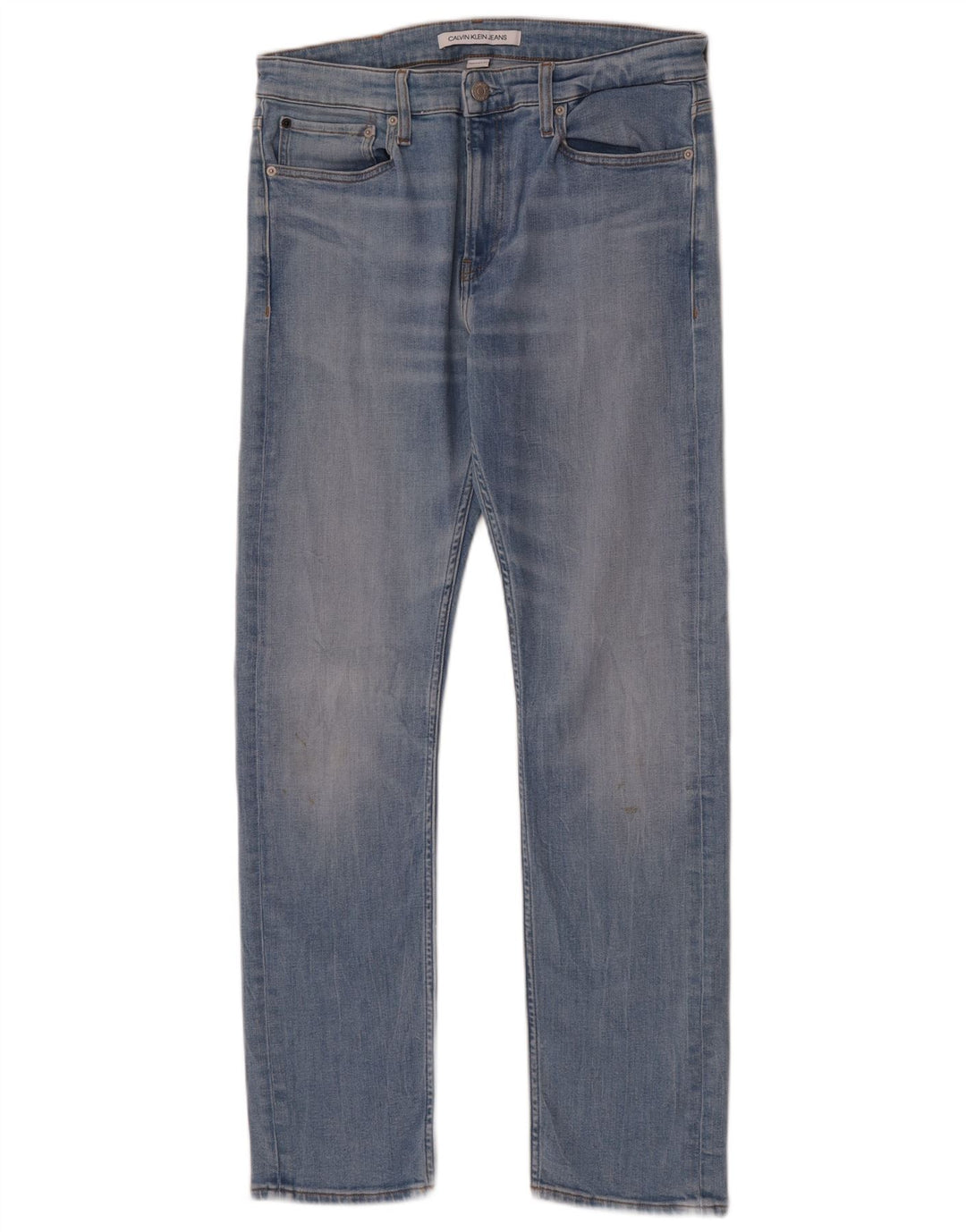 Calvin Klein Mens Slim Jeans W32 L32 Blue Cotton
