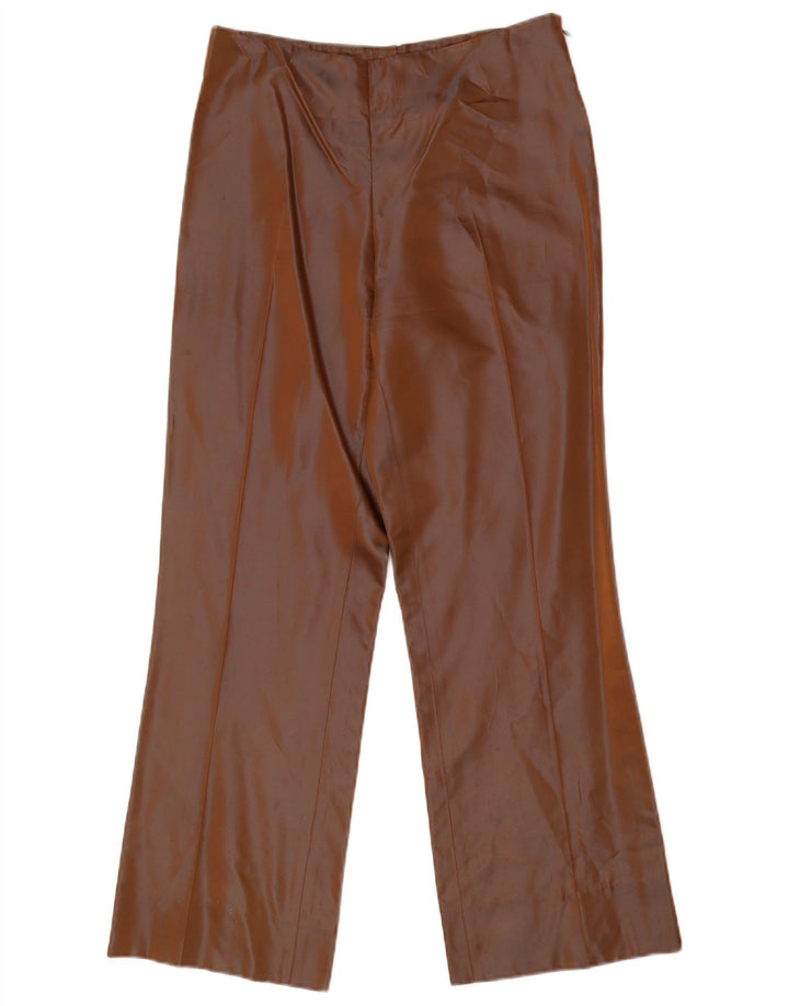 LA PERLA Womens Marvel Straight Casual Trousers IT 44 Medium W28 L28 Brown