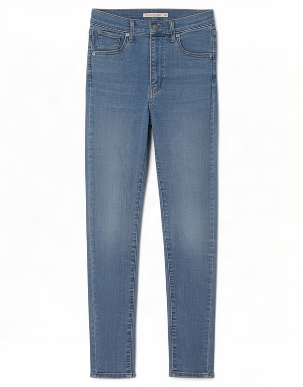 Levi's Womens Mile High Super Skinny Jeans W26 L30 Blue Cotton