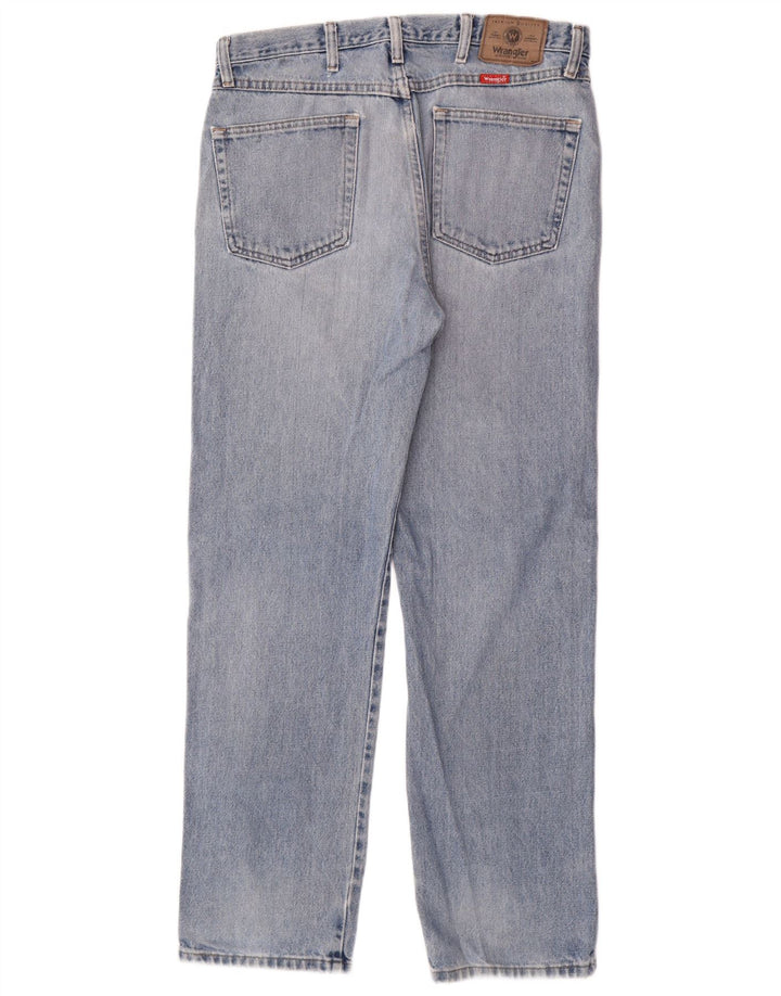 WRANGLER Mens Straight Jeans W34 L32 Blue Cotton Classic