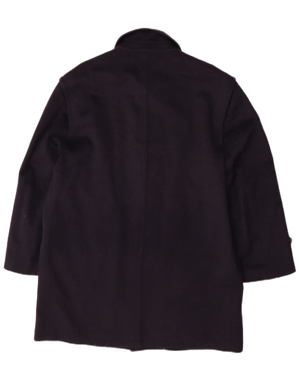 Schneiders Mens Pischl Overcoat UK 42 XL Navy Blue Wool