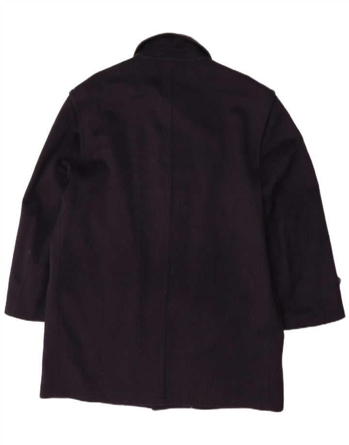 Schneiders Mens Pischl Overcoat UK 42 XL Navy Blue Wool