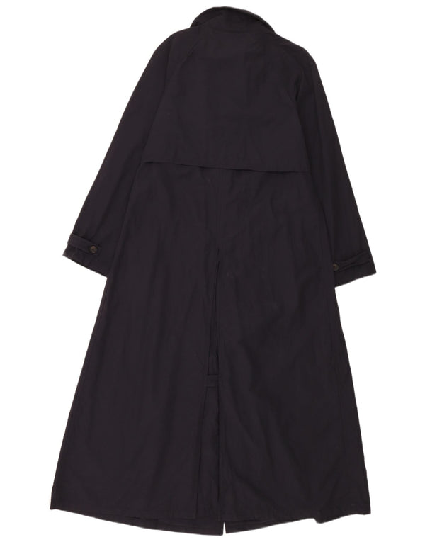 Hugo Boss Womens Double Breasted Trench Coat EU 42 Large Navy Blue