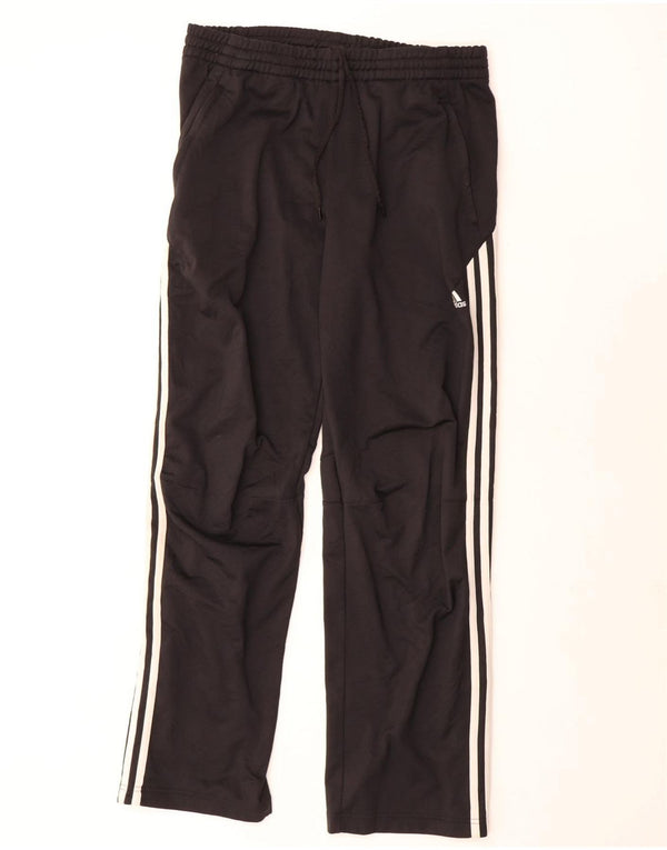 Adidas Mens Tracksuit Trousers Medium Black Colourblock Polyester