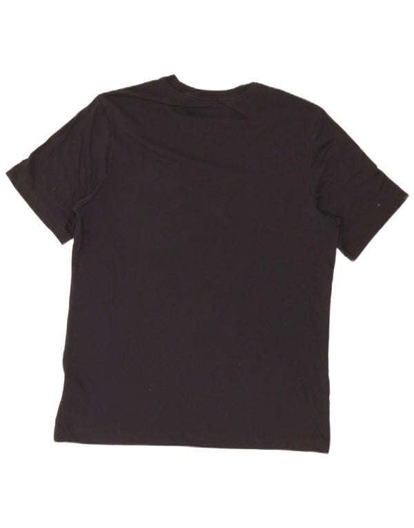 Nike Mens Dri Fit Graphic T-Shirt Top Medium Black Cotton