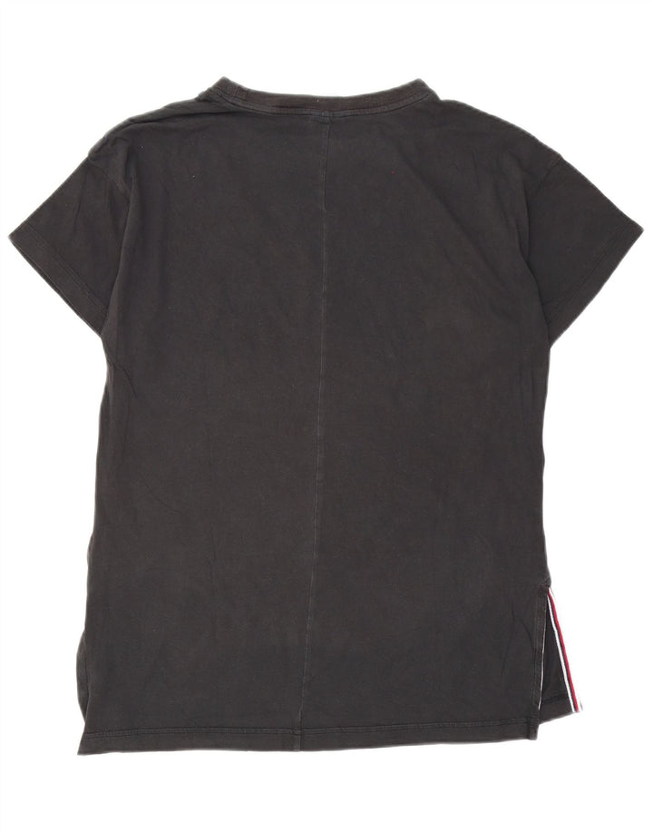 Reebok Mens Graphic T-Shirt Top Large Black Cotton